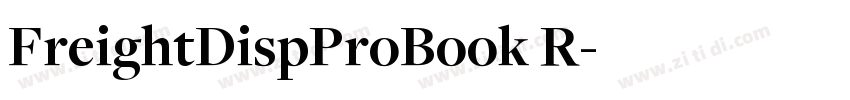 FreightDispProBook R字体转换